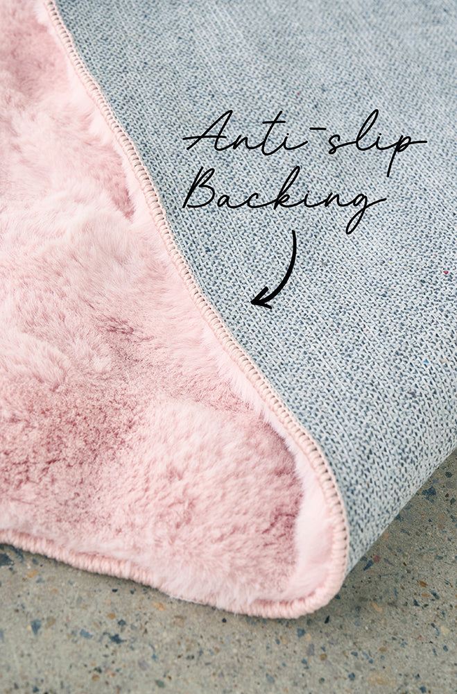 Sybaki Didi Blush Round - Machine Washable Rug