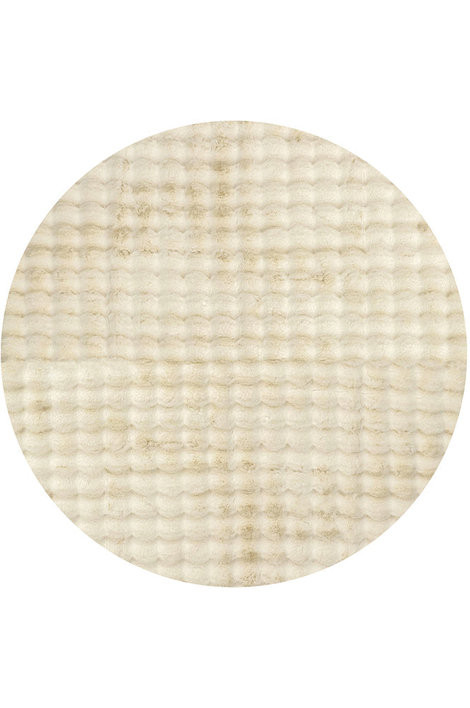 Sybaki Didi Natural Round - Machine Washable Rug