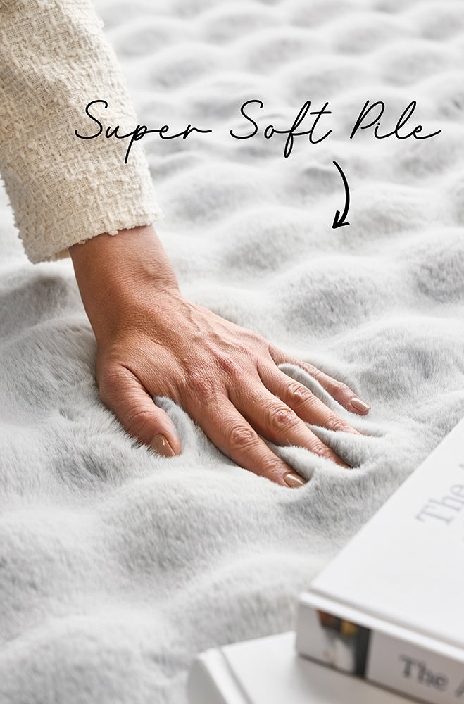 Sybaki Didi Silver Round - Machine Washable Rug