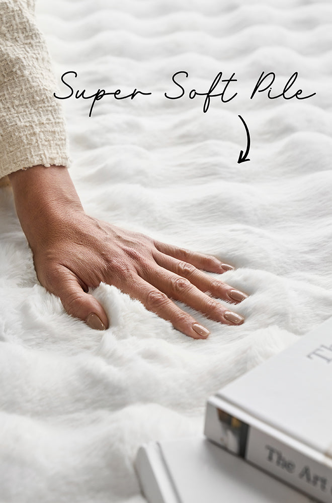 Sybaki Didi White Round - Machine Washable Rug