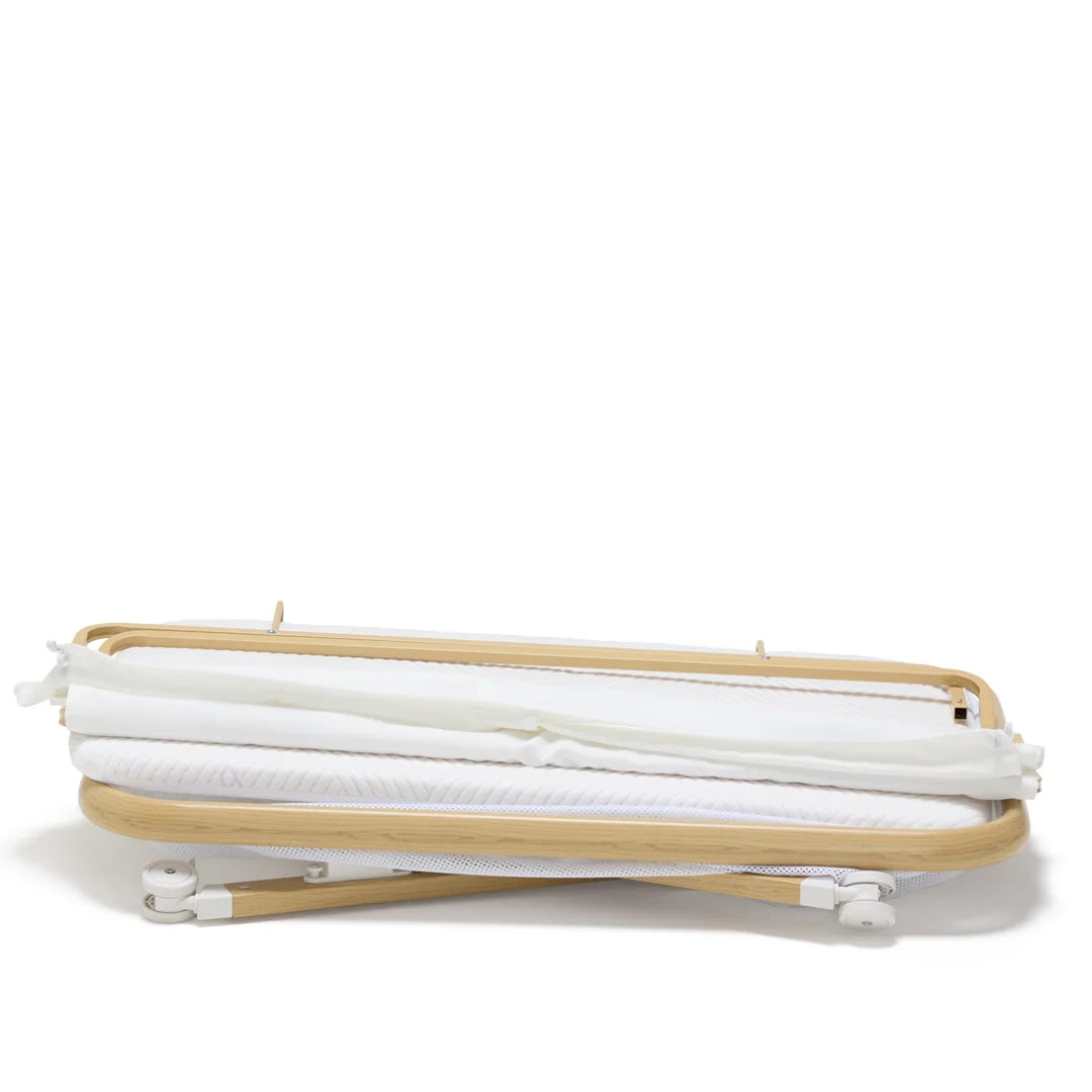 BabyRest Alfie2 Bedside Bassinet White/Natural