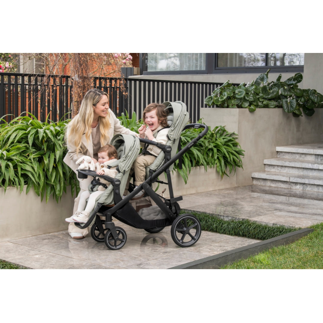 Britax Aptana Stroller with Second Seat, Bassinet and Lower Adaptors