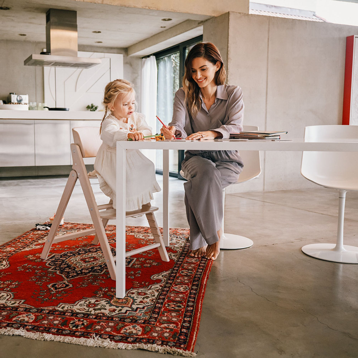 CYBEX Click & Fold 3 in 1 Foldable High Chair All Natural Light