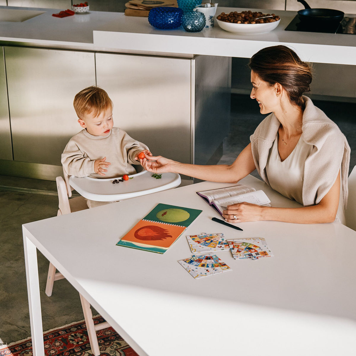 CYBEX Click & Fold 3 in 1 Foldable High Chair All Natural Light