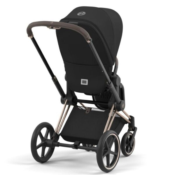 cybex priam base Cybex Priam Pram with Rose Gold Chassis & Sepia Black Seat V26 + Cloud – Baby Kingdom