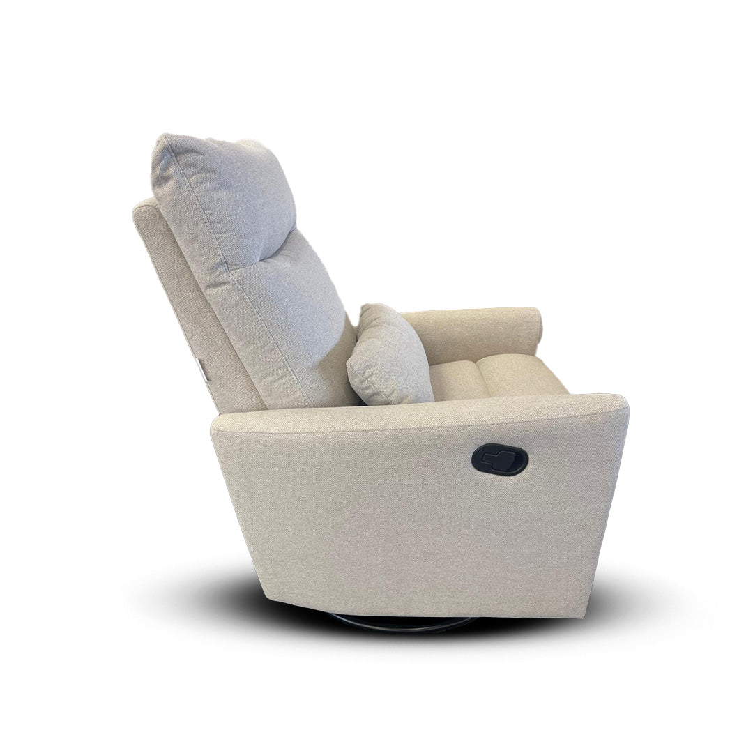 Gusto + Darcy Anesi Reclining Rocking Chair Wheat Performance Weave