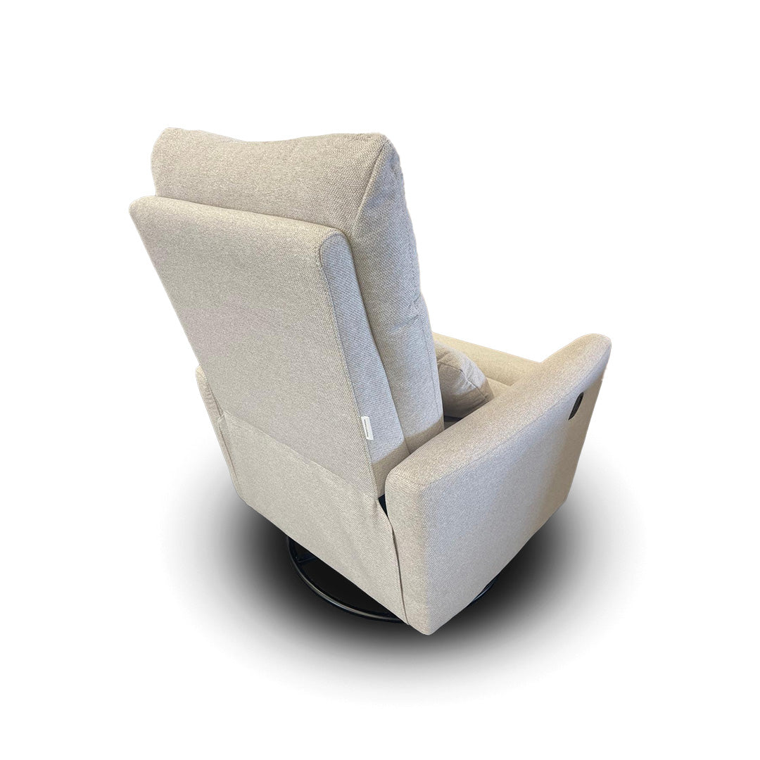 Gusto + Darcy Anesi Reclining Rocking Chair Wheat Performance Weave