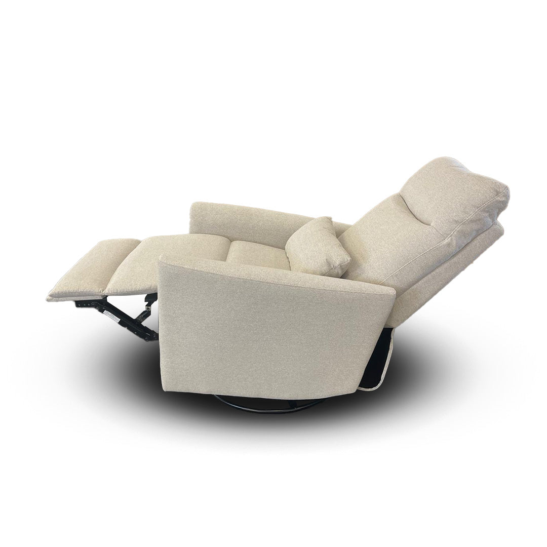 Gusto + Darcy Anesi Reclining Rocking Chair Wheat Performance Weave