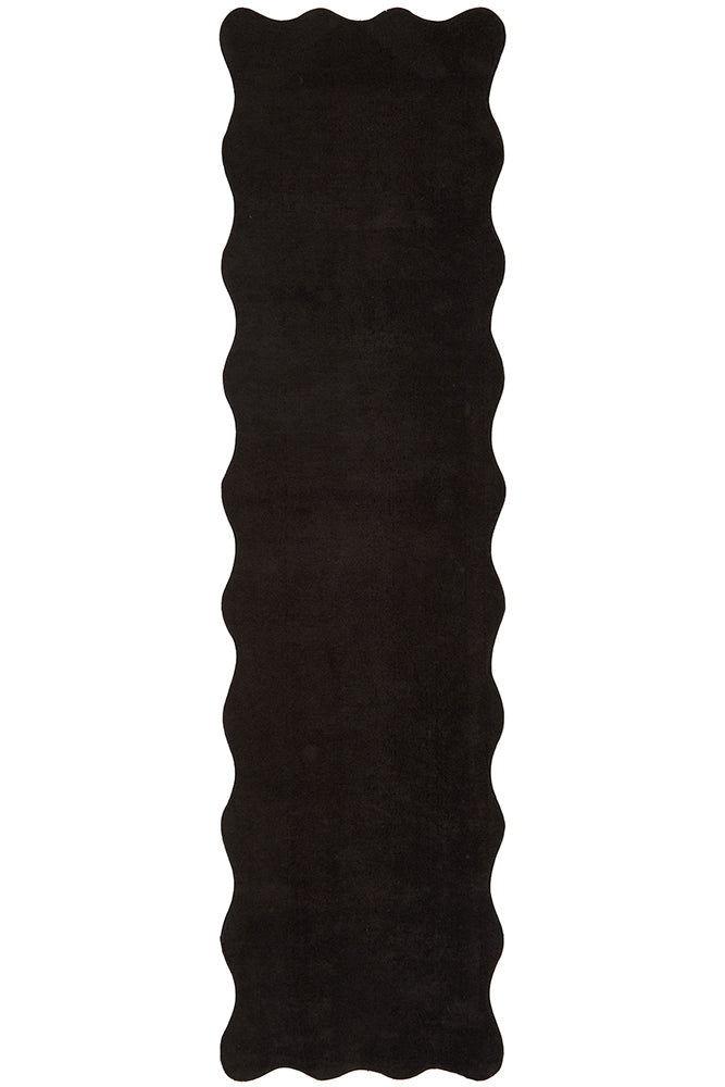 Sybaki Evelyn Black Runner Rug