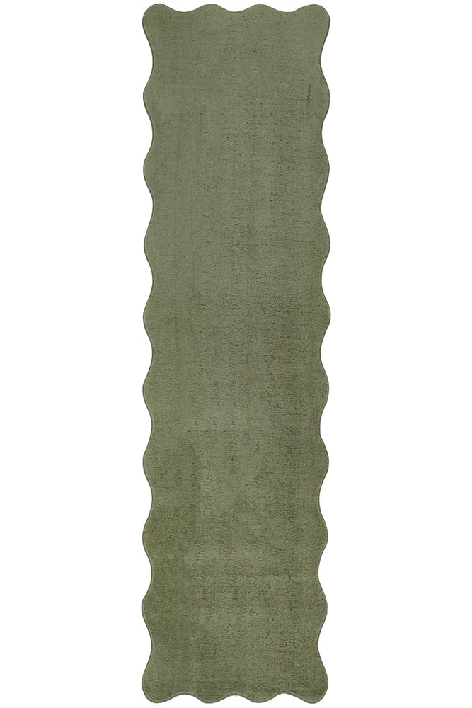 Sybaki Evelyn Green Runner Rug