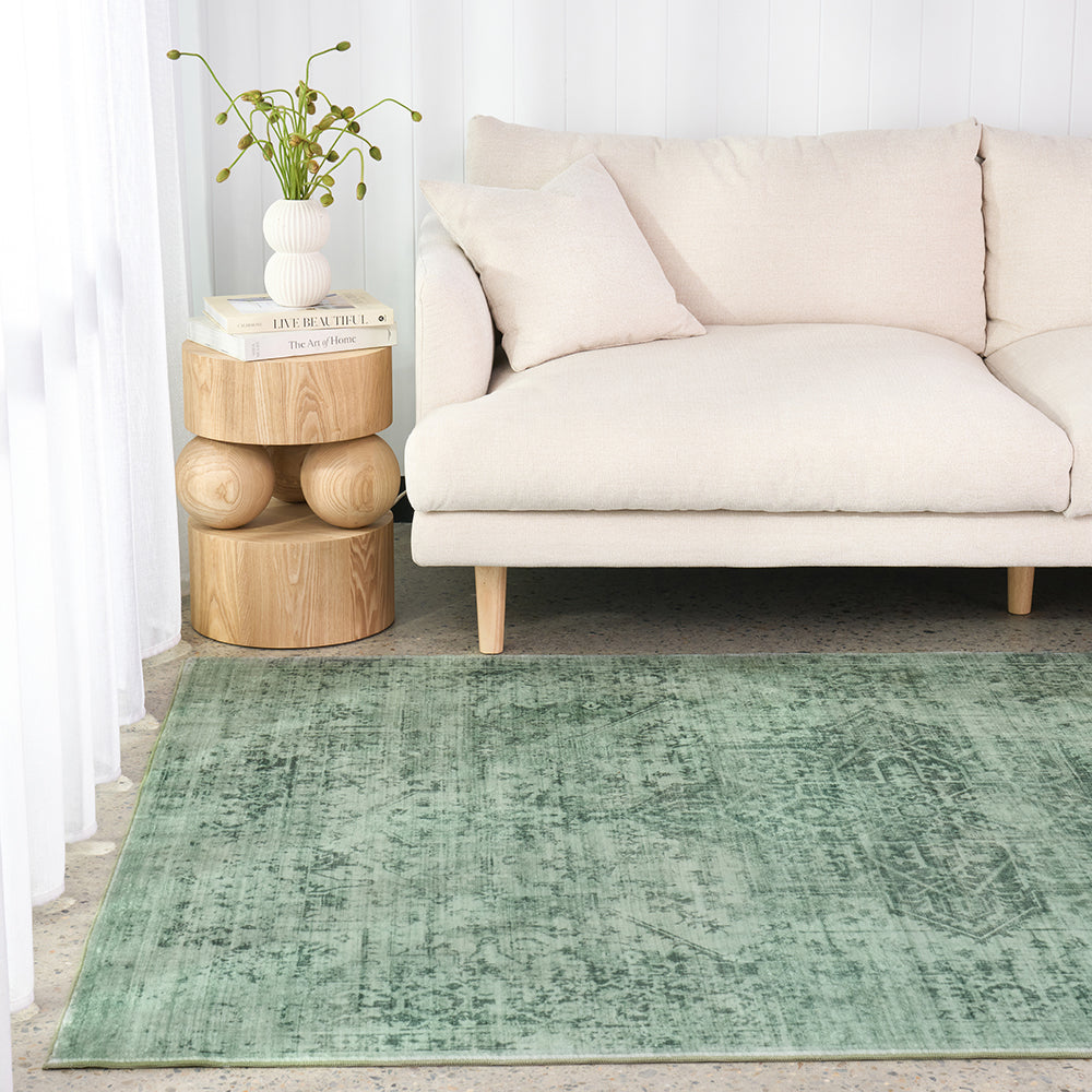 Sybaki Aurora Emerald Green Rug