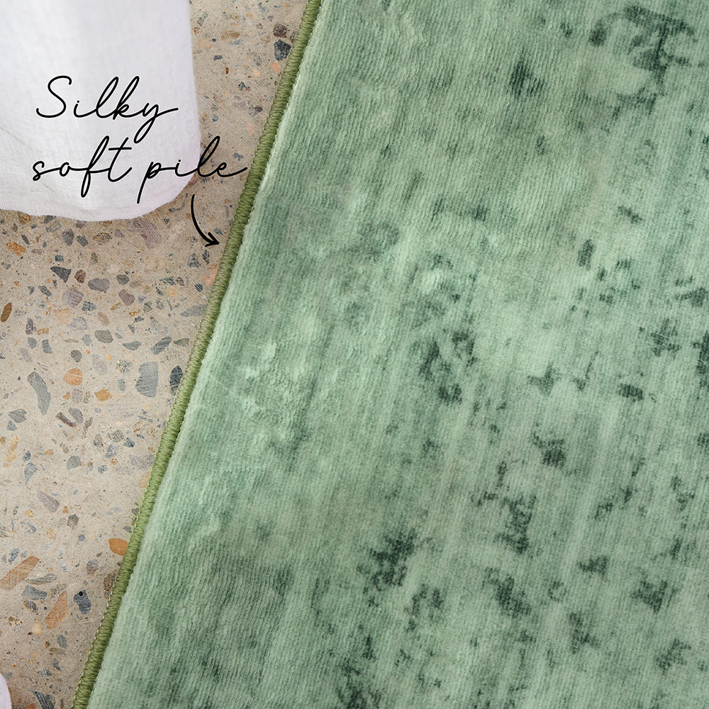 Sybaki Aurora Emerald Green Rug