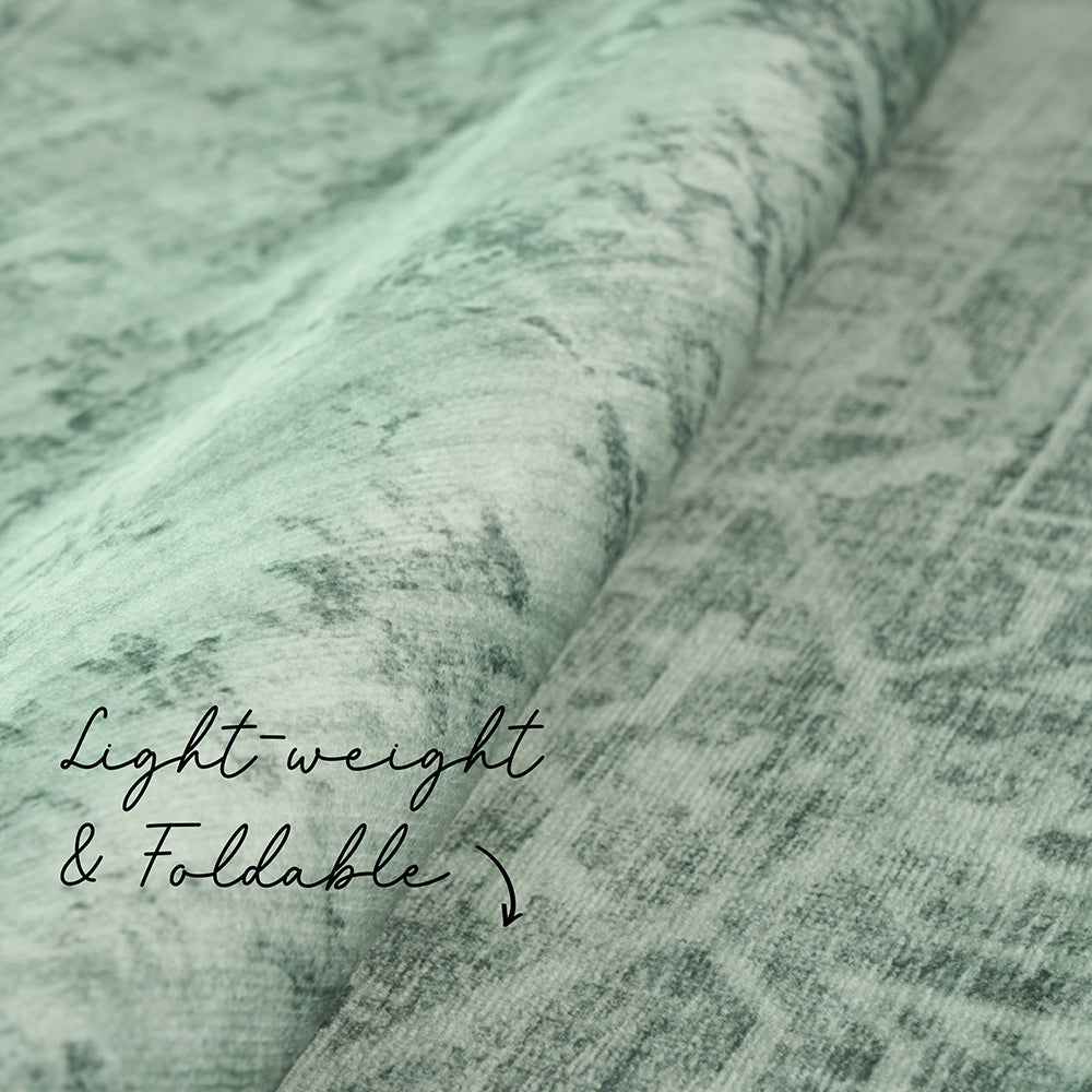 Sybaki Aurora Emerald Green Rug