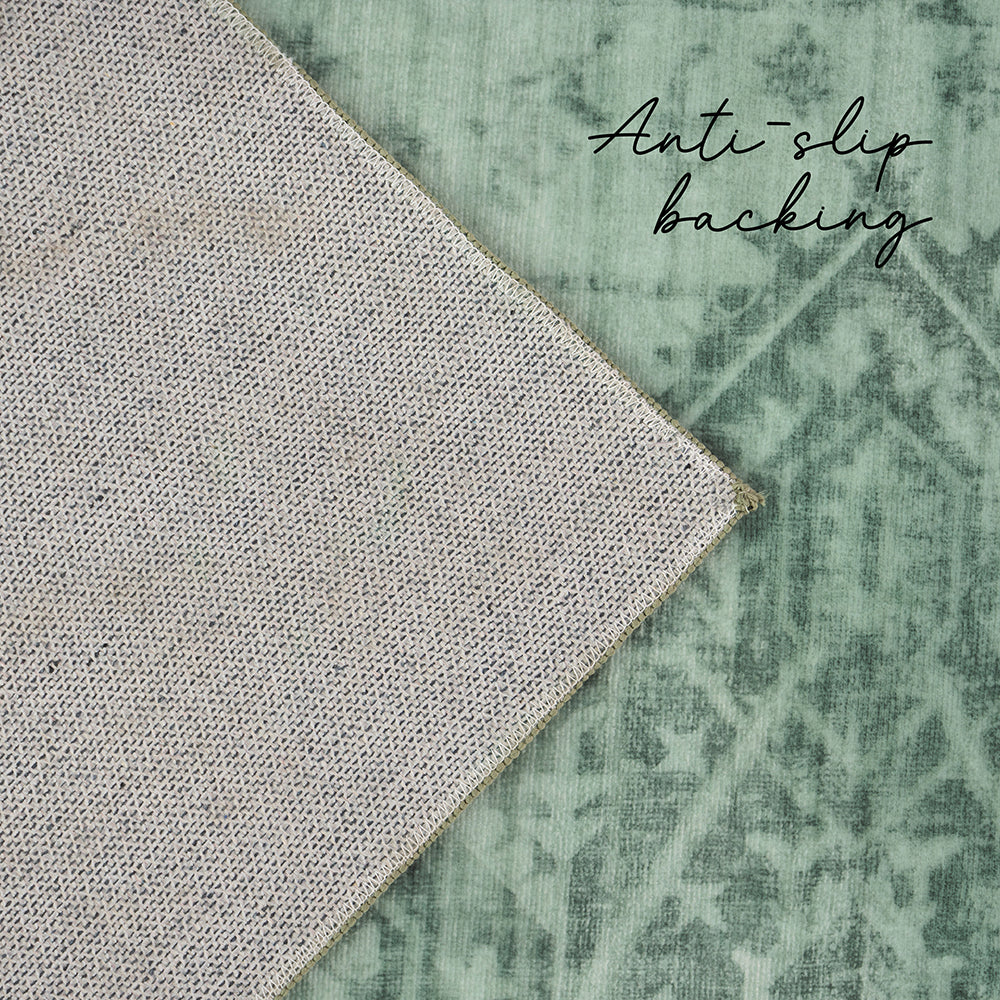 Sybaki Aurora Emerald Green Rug