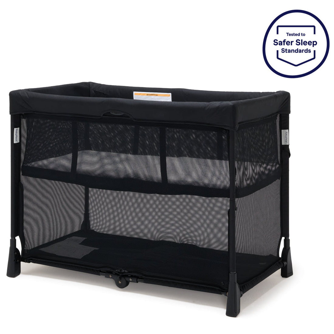 BabyRest Journey 2-in-1 Travel Cot Black