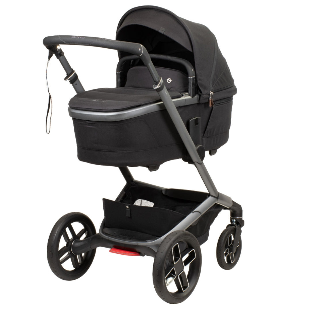 maxi cosi pram Maxi Cosi Fame Stroller Twillic Graphite with Carrycot Bundle – Baby Kingdom