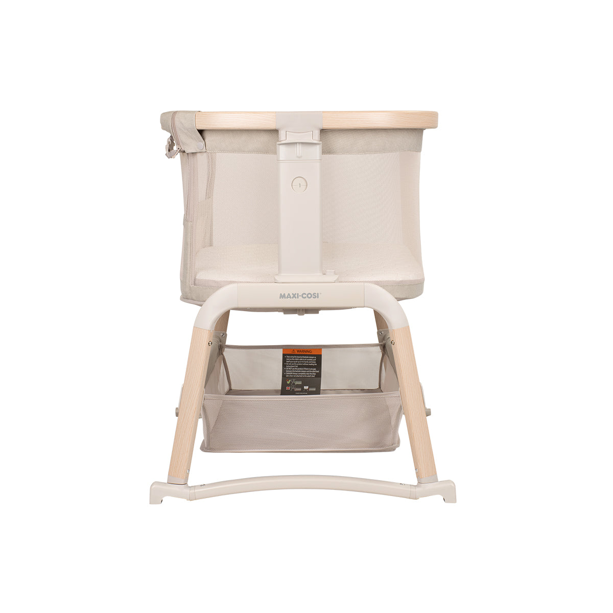 Wooden baby bassinet