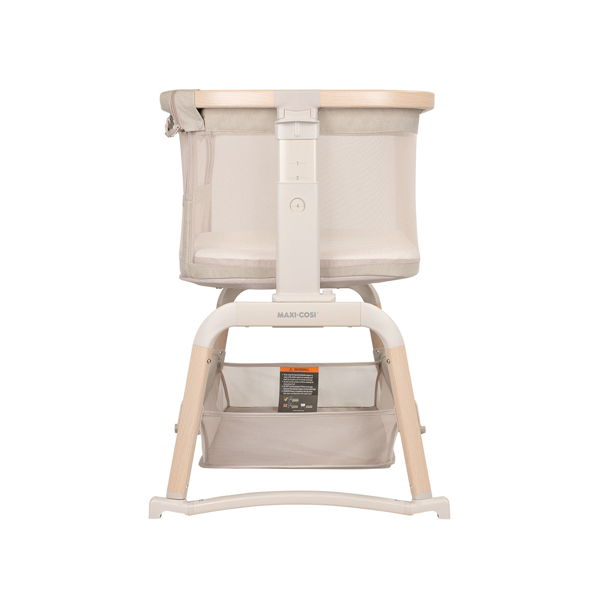Wooden baby bassinet