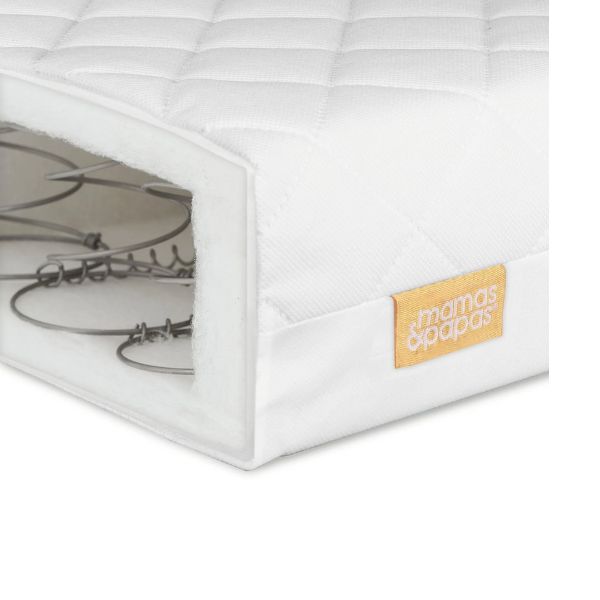 Mamas & Papas Franklin Light Oak 4 piece set with Cot Bed, Mattress, Fitted Sheets & Mattress Protector