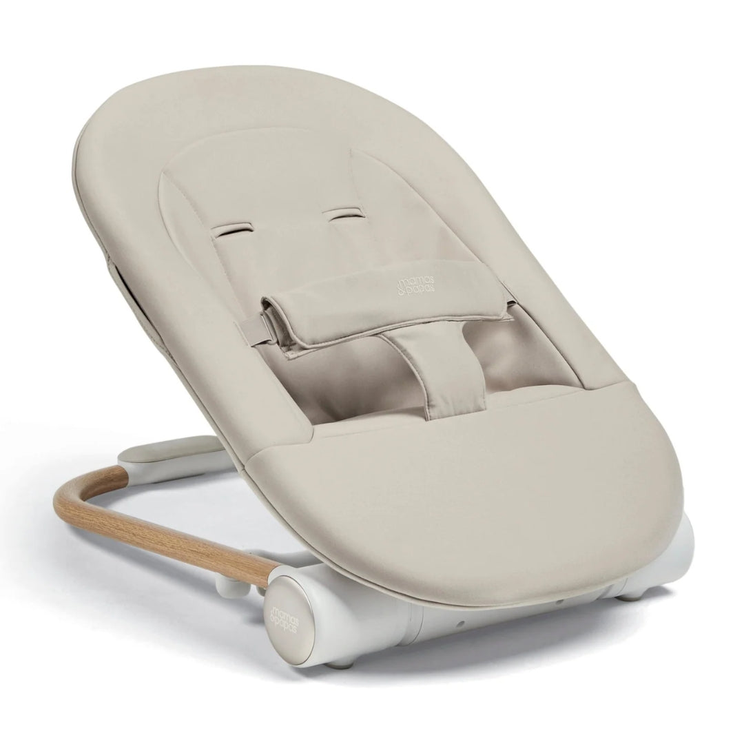 Mamas & Papas Eno Highchair, Bouncer and Cushion Bundle Cashmere