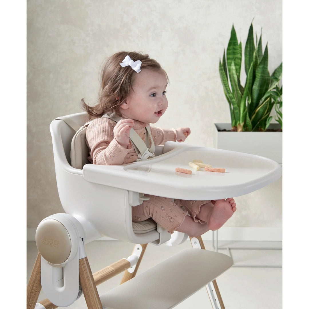 Mamas & Papas Eno Highchair and Cushion Bundle Cashmere