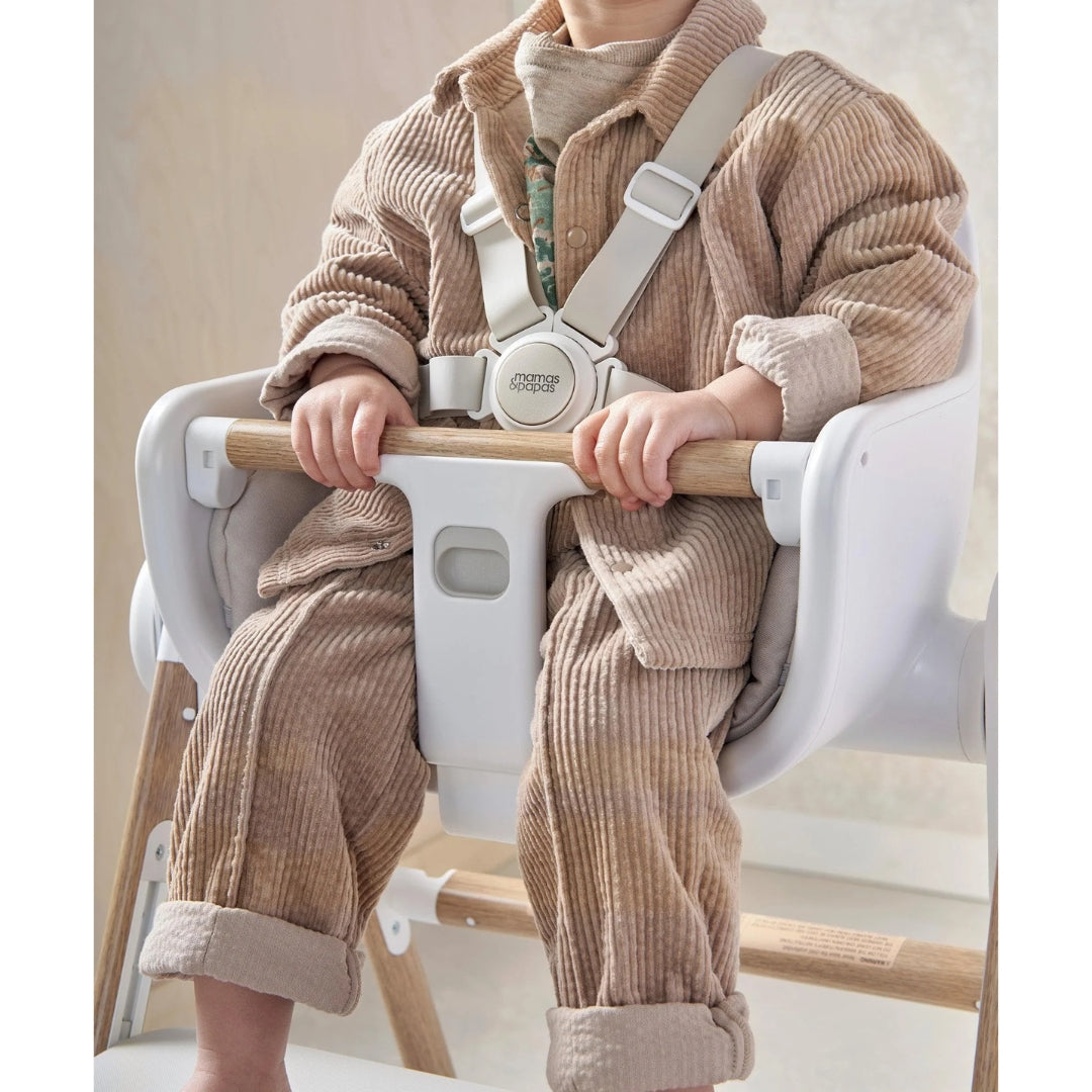 Mamas & Papas Eno Highchair and Cushion Bundle Cashmere