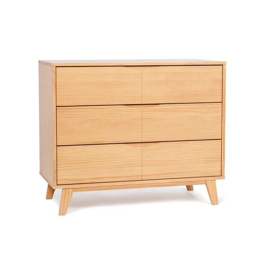 Wood dresser three drawers