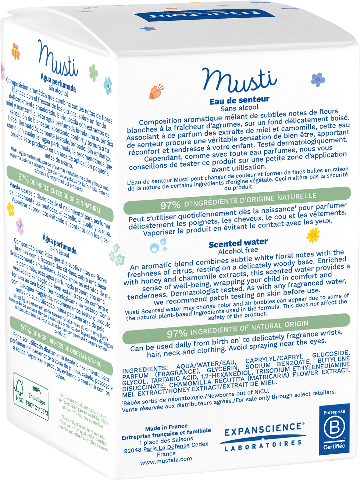 Mustela Musti Scented Water 50ml