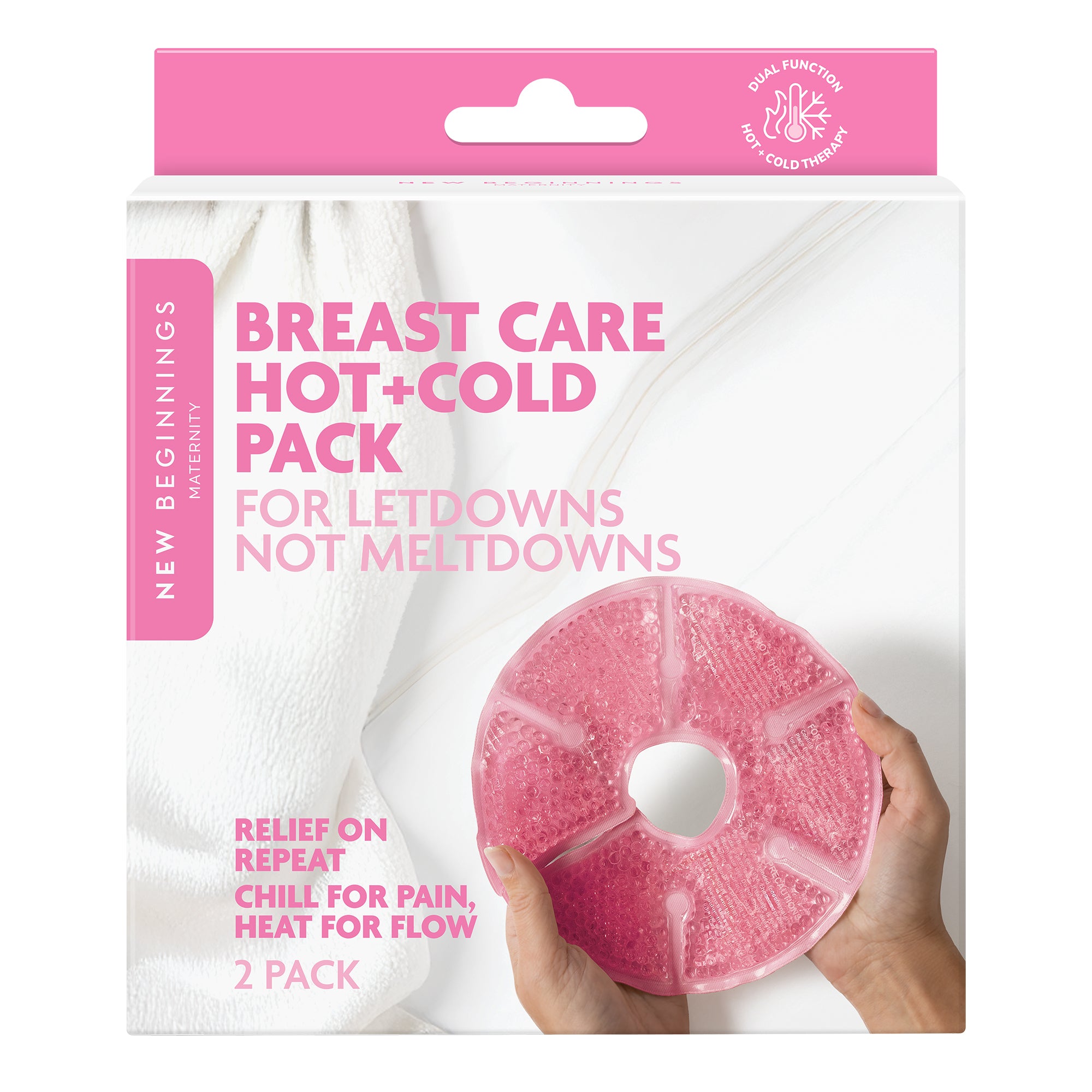 New Beginnings Breast Care Hot & Cold Packs 2pk