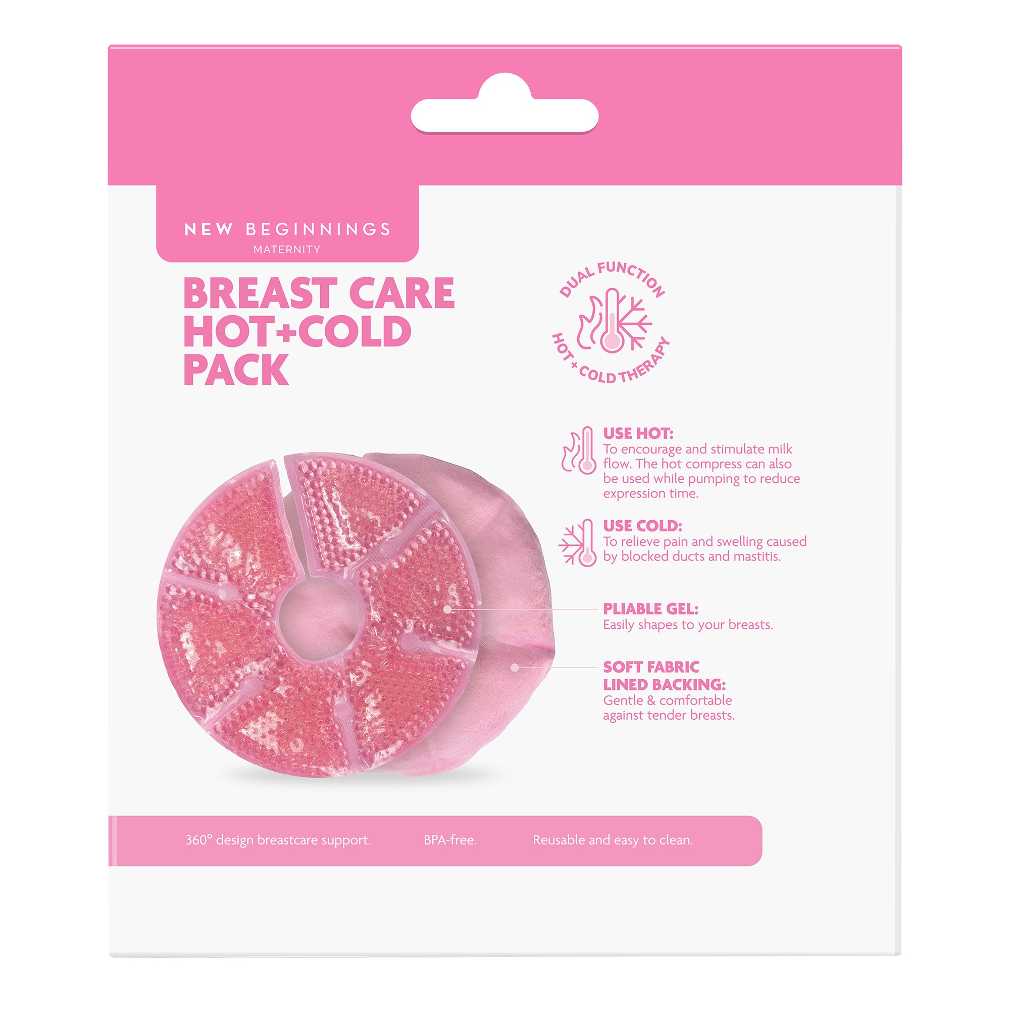 New Beginnings Breast Care Hot & Cold Packs 2pk
