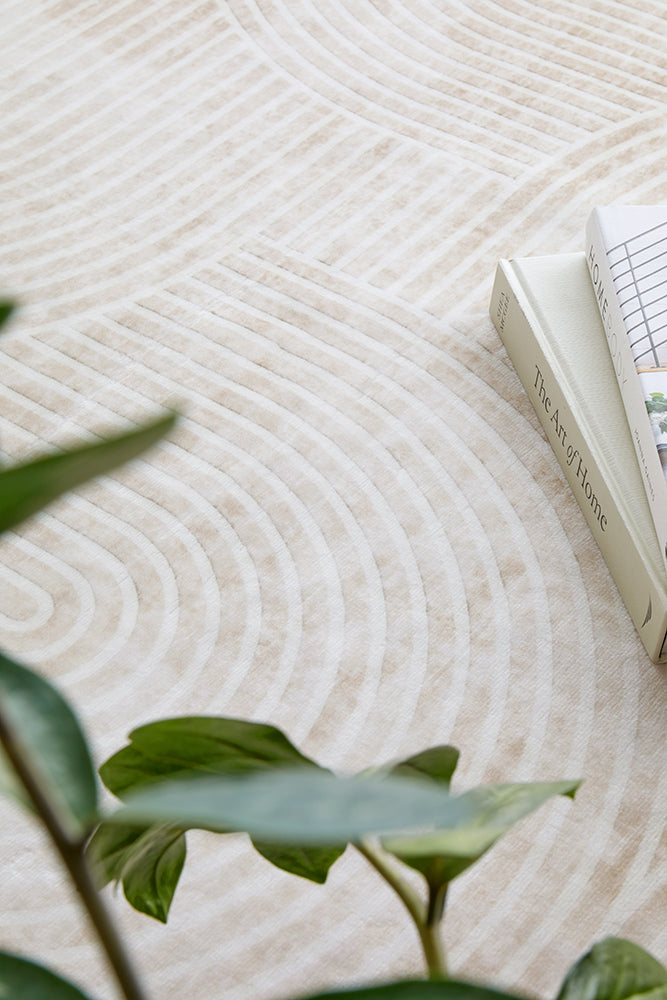 Sybaki Everly Lee Natural Washable Rug