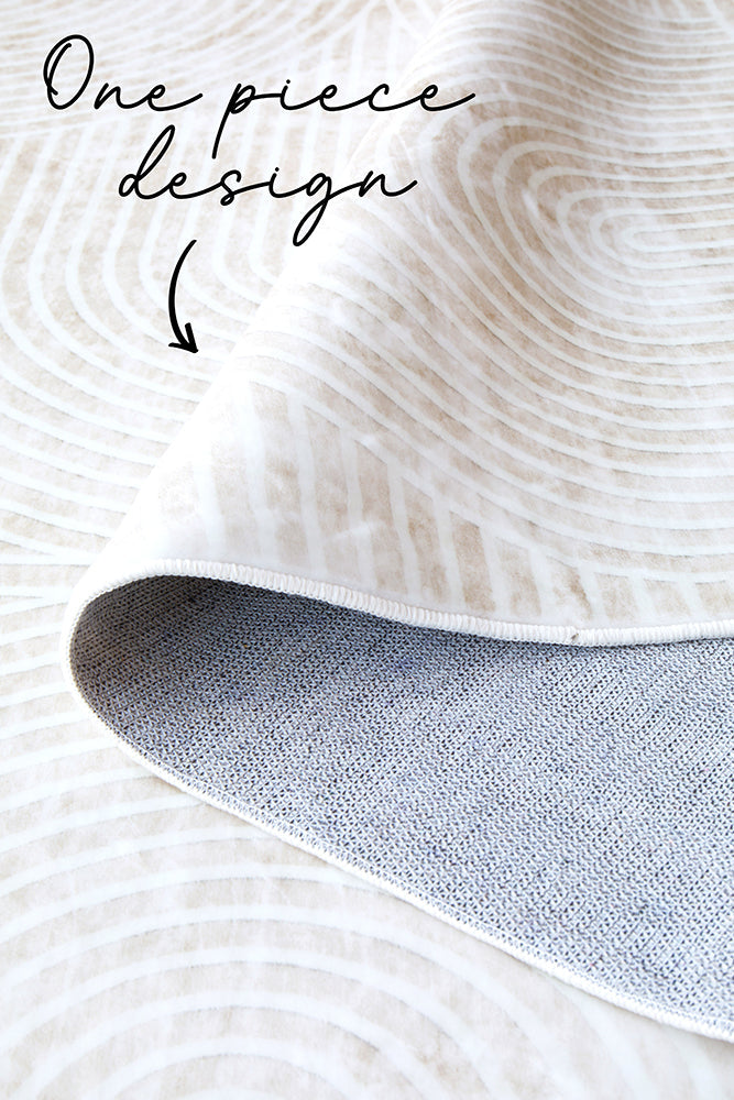 Sybaki Everly Lee Natural Washable Rug