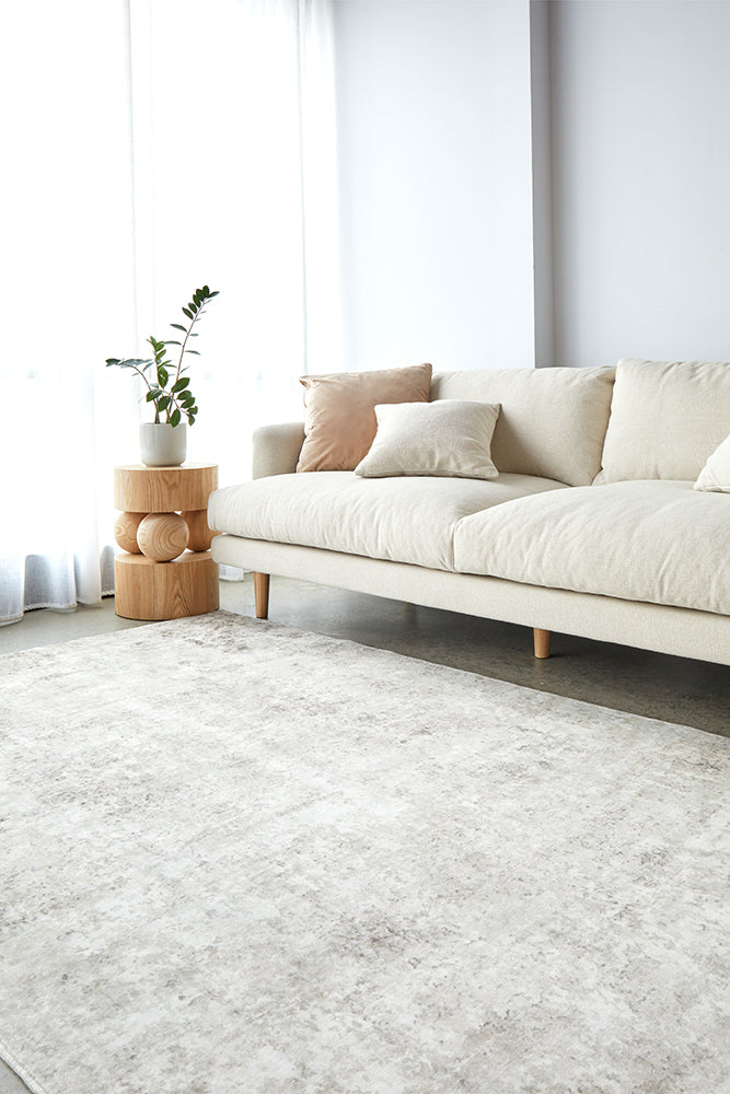 Sybaki Everly Marble Washable Rug