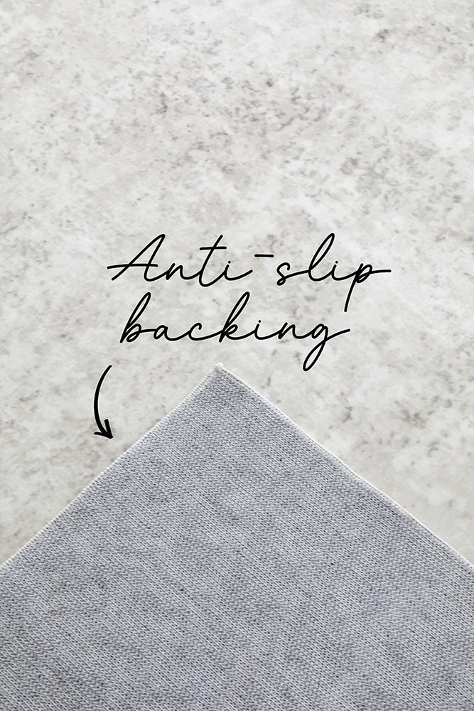 Sybaki Everly Marble Washable Rug