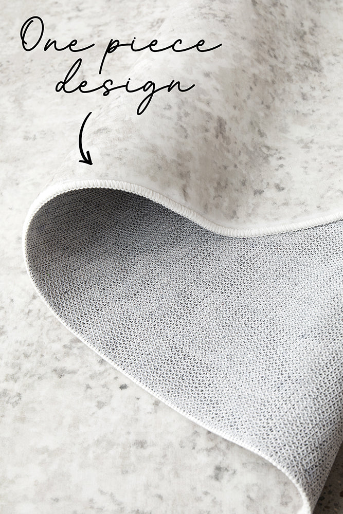 Sybaki Everly Marble Washable Rug