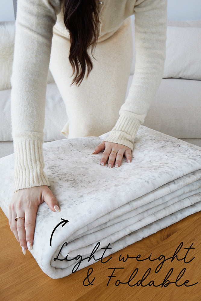 Sybaki Everly Marble Washable Rug