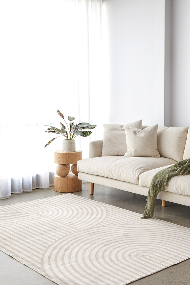 Sybaki Everly Curl Natural Washable Rug