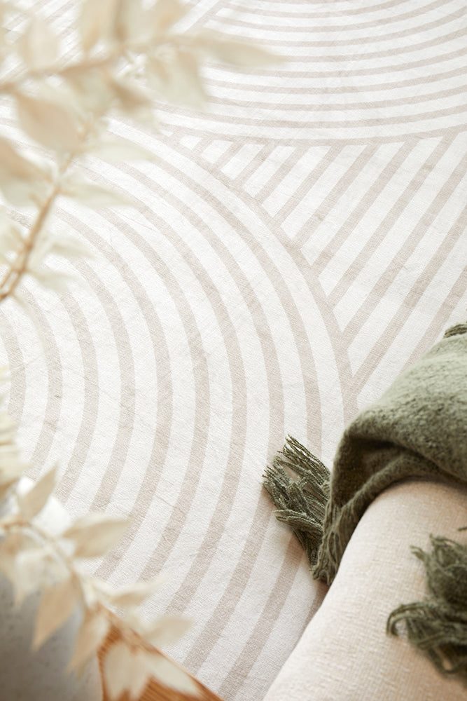 Sybaki Everly Curl Natural Washable Rug