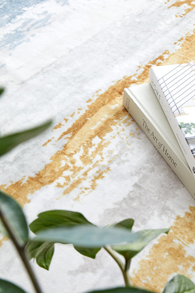 Sybaki Everly Myle Blue Washable Rug