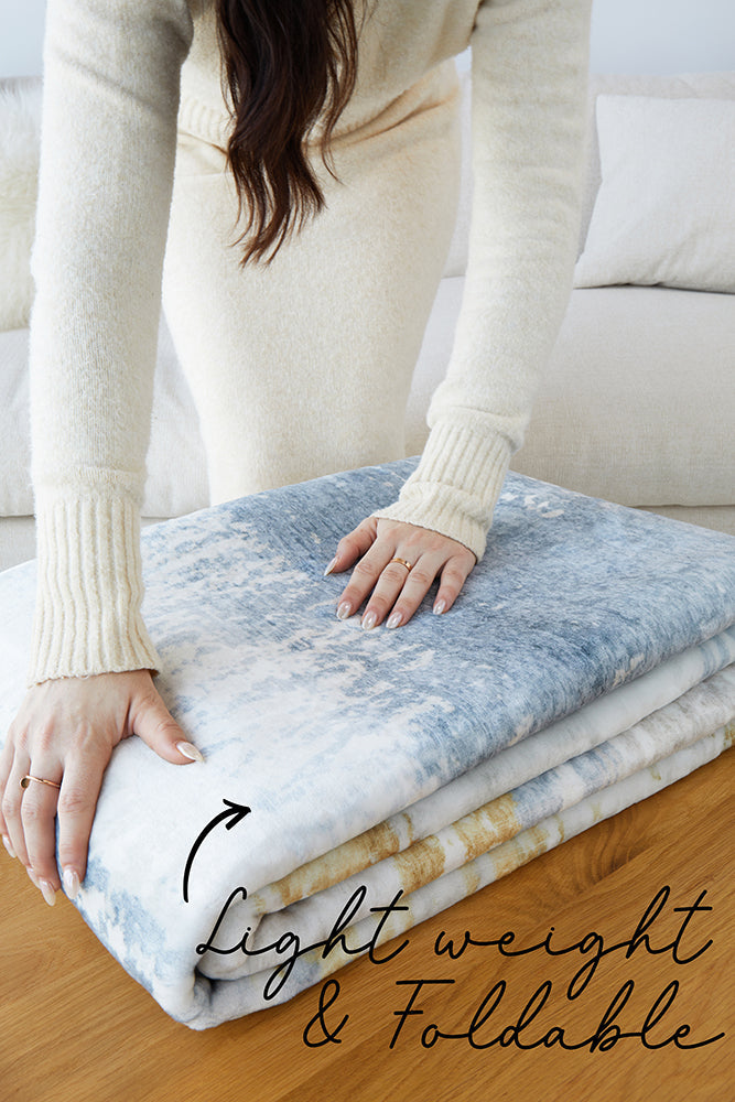 Sybaki Everly Myle Blue Washable Rug