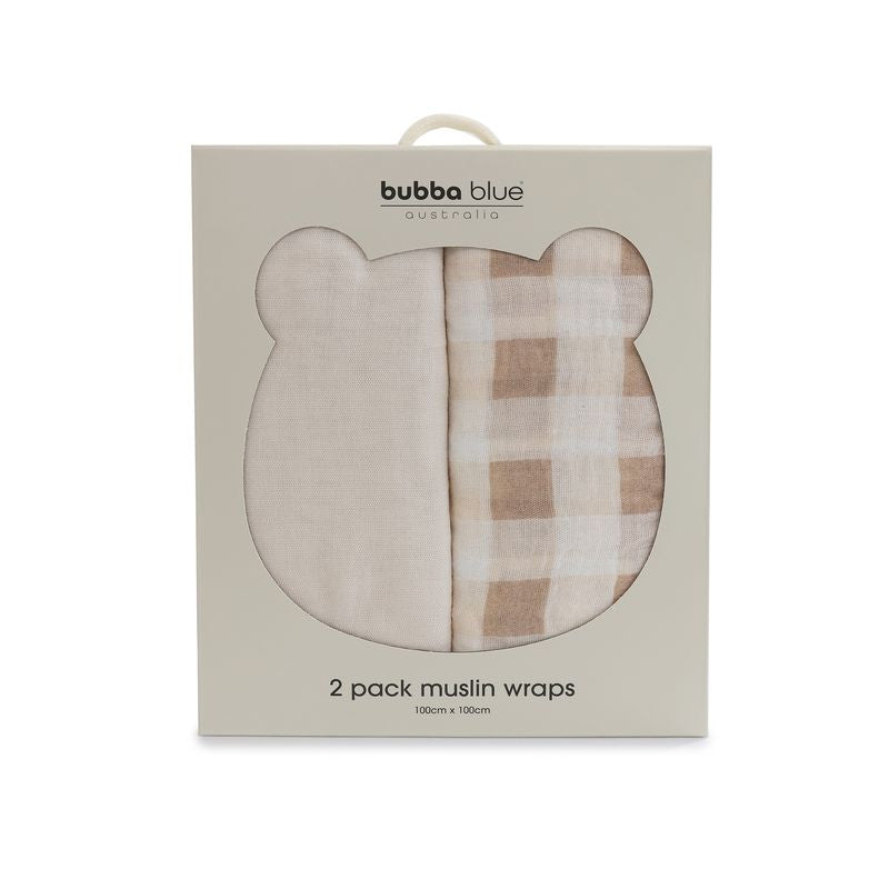 Bubba Blue Sundae Muslin Wraps 2pk