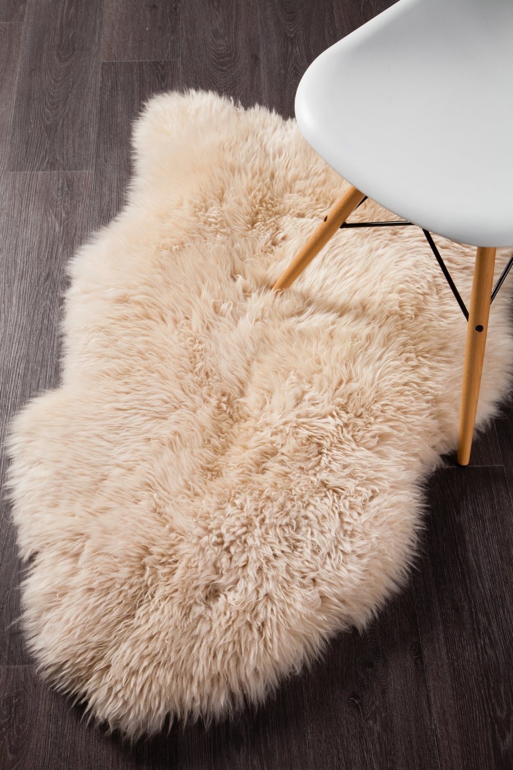 Sybaki Natural New Zealand Sheep Skin Rug Champagne 105x70cm