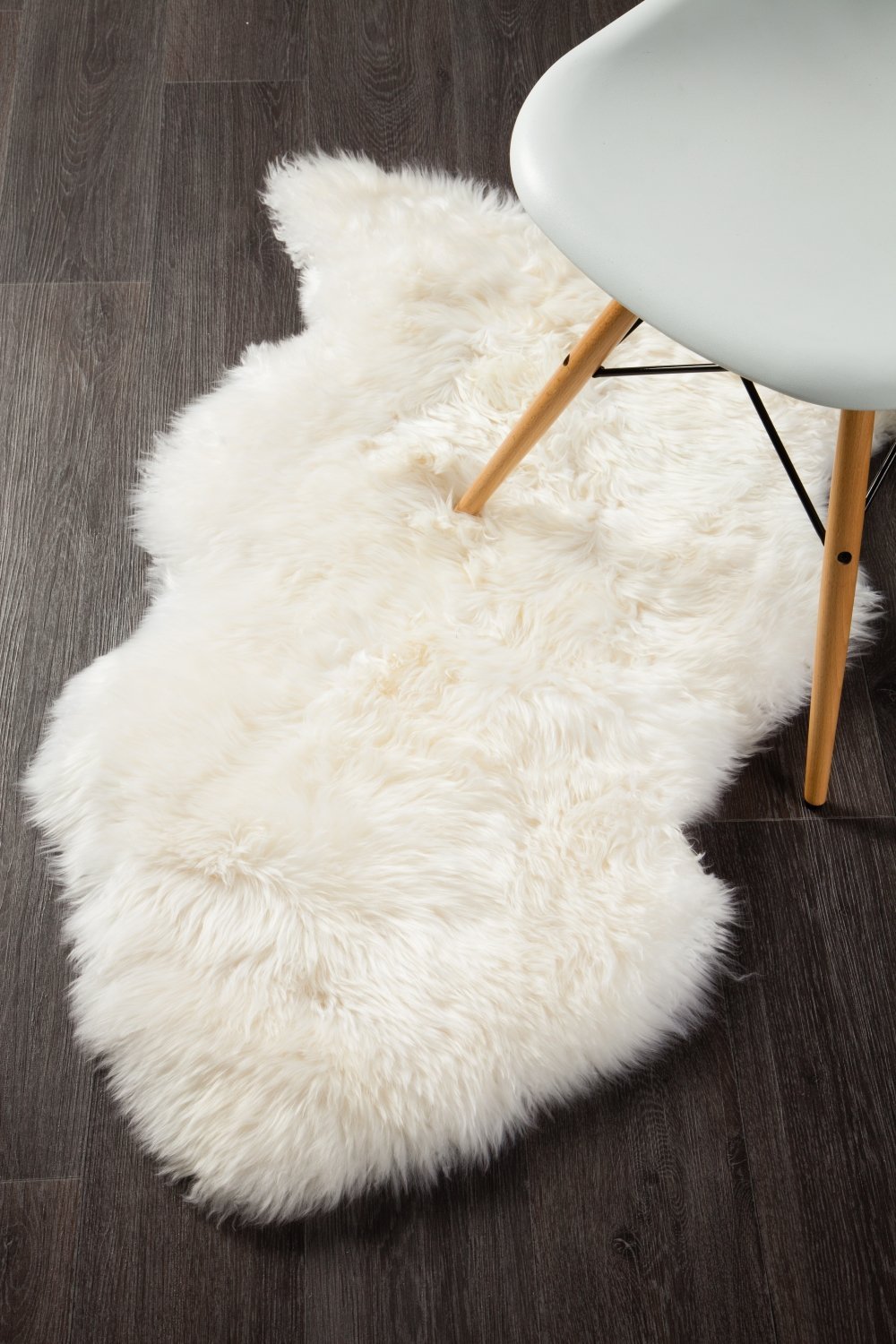 Sybaki Natural New Zealand Sheep Skin Rug White 105x70cm