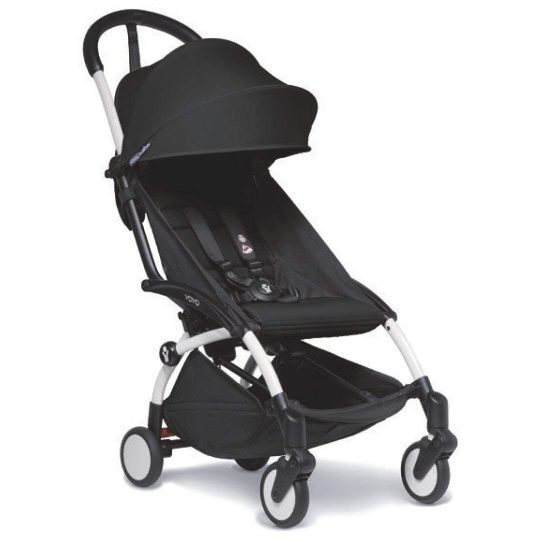 Stokke® YOYO2 Stroller White Frame with Black Colour Pack