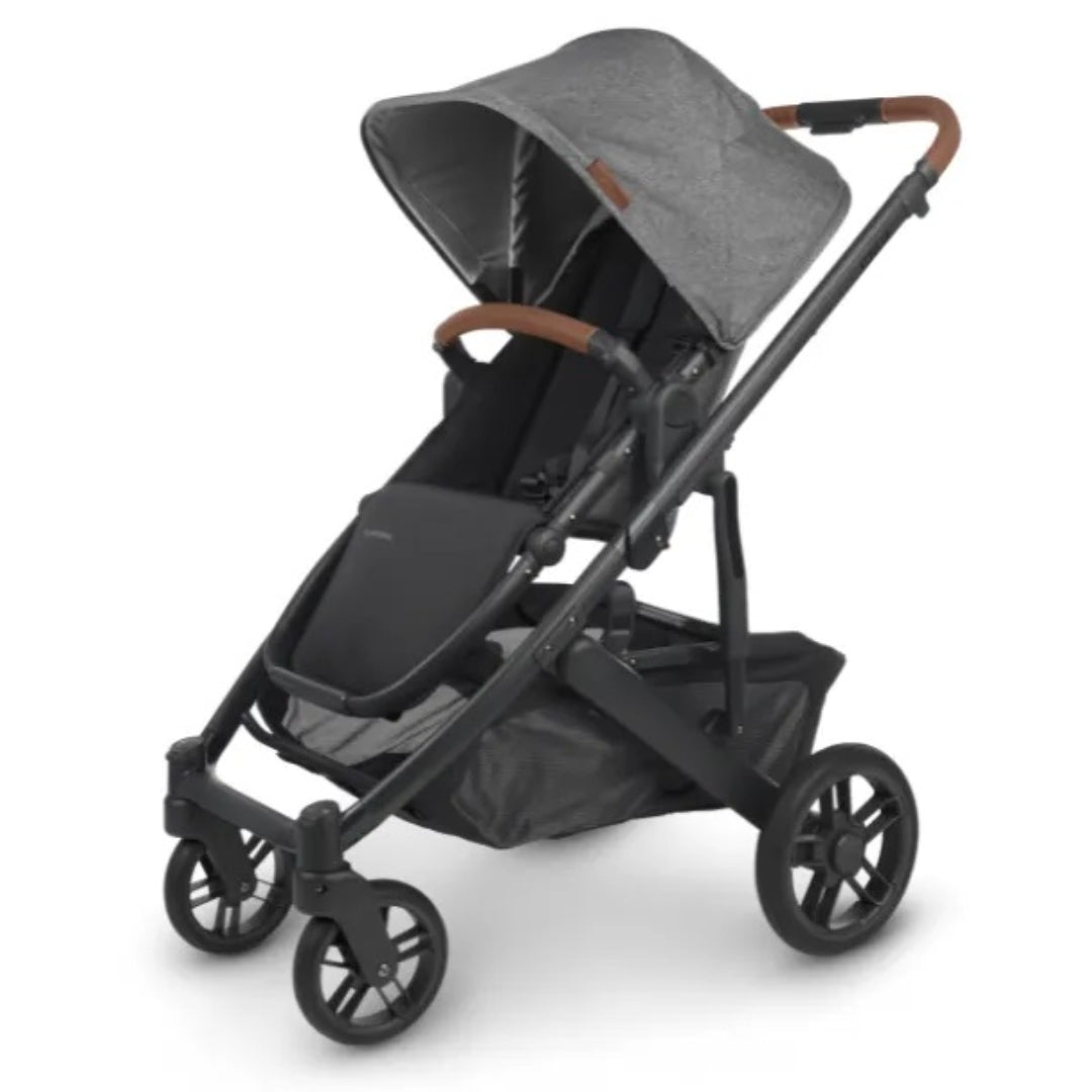 UPPAbaby Cruz V2 Stroller GREYSON (Charcoal Melange/Carbon Frame/Saddle Leather)