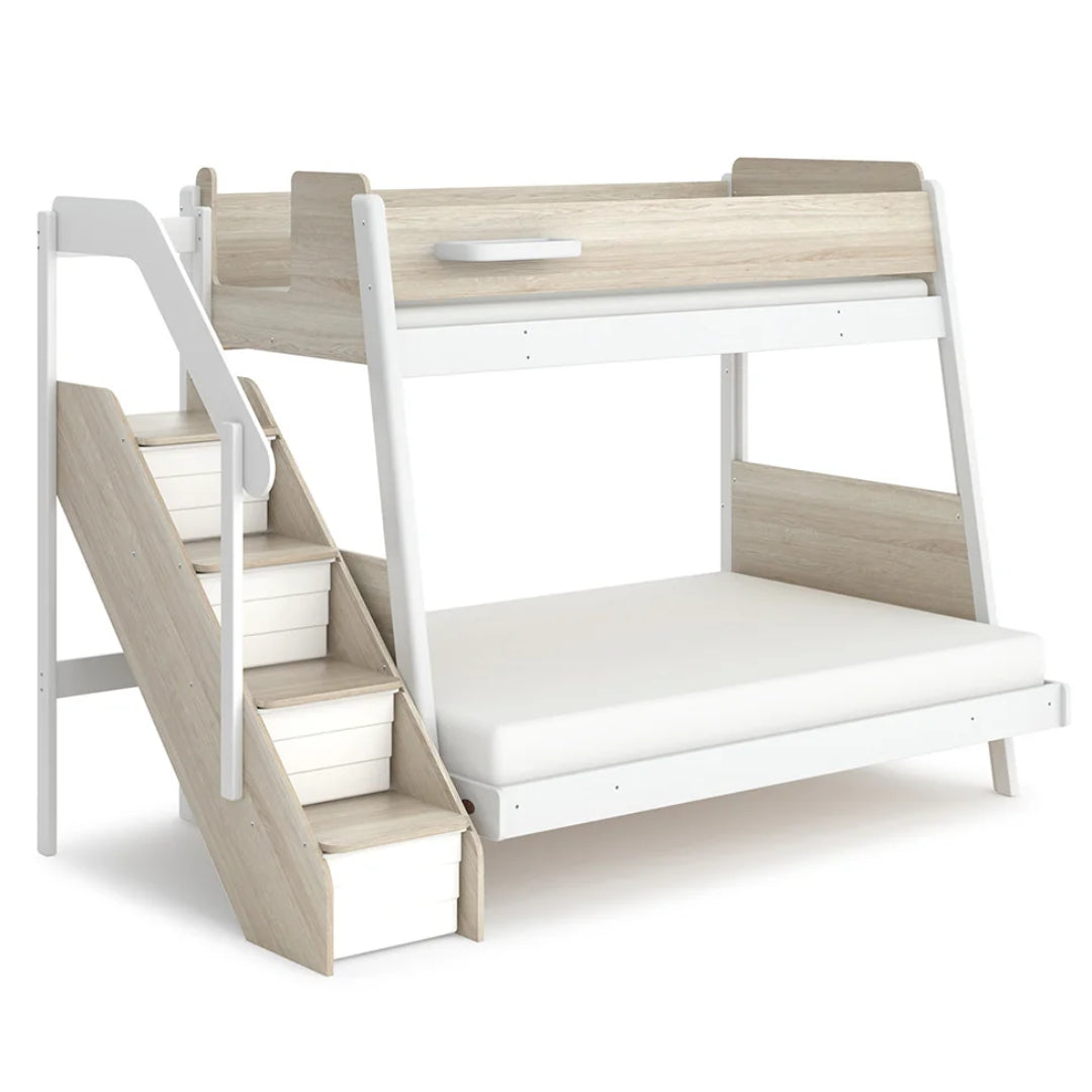 Boori Kids Natty v24 Maxi Bunk Bed with Staircase Barley/Oak