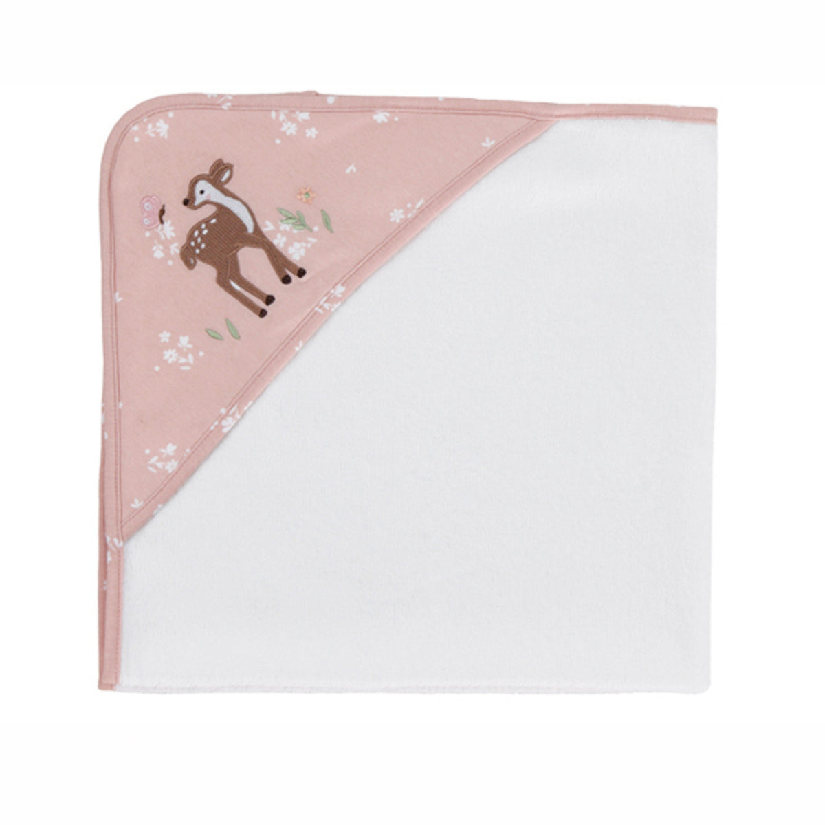 Living Textiles Organic Cotton Hooded Towel Fawn Fables