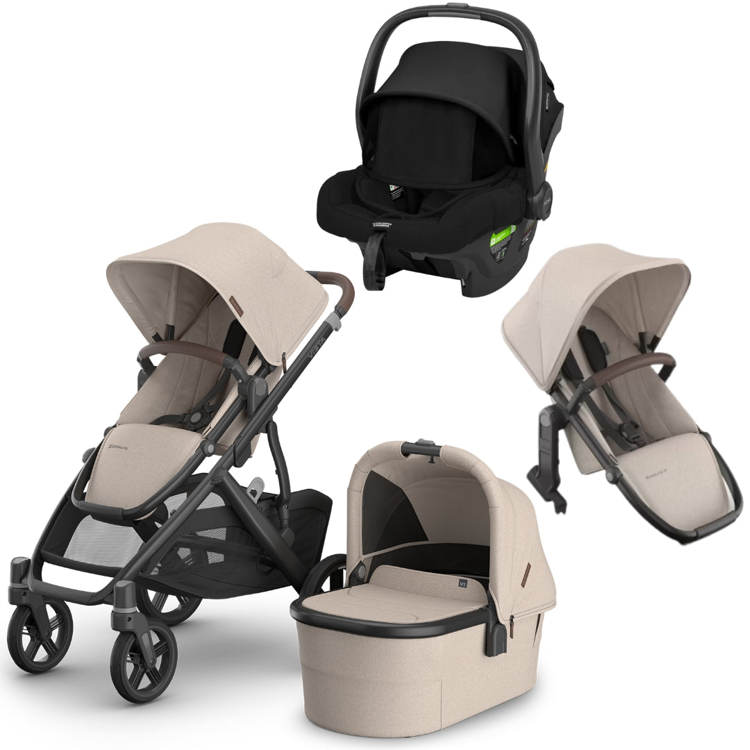 UPPAbaby Vista V3 Pram + Rumble Seat + Mesa Capsule Bundle