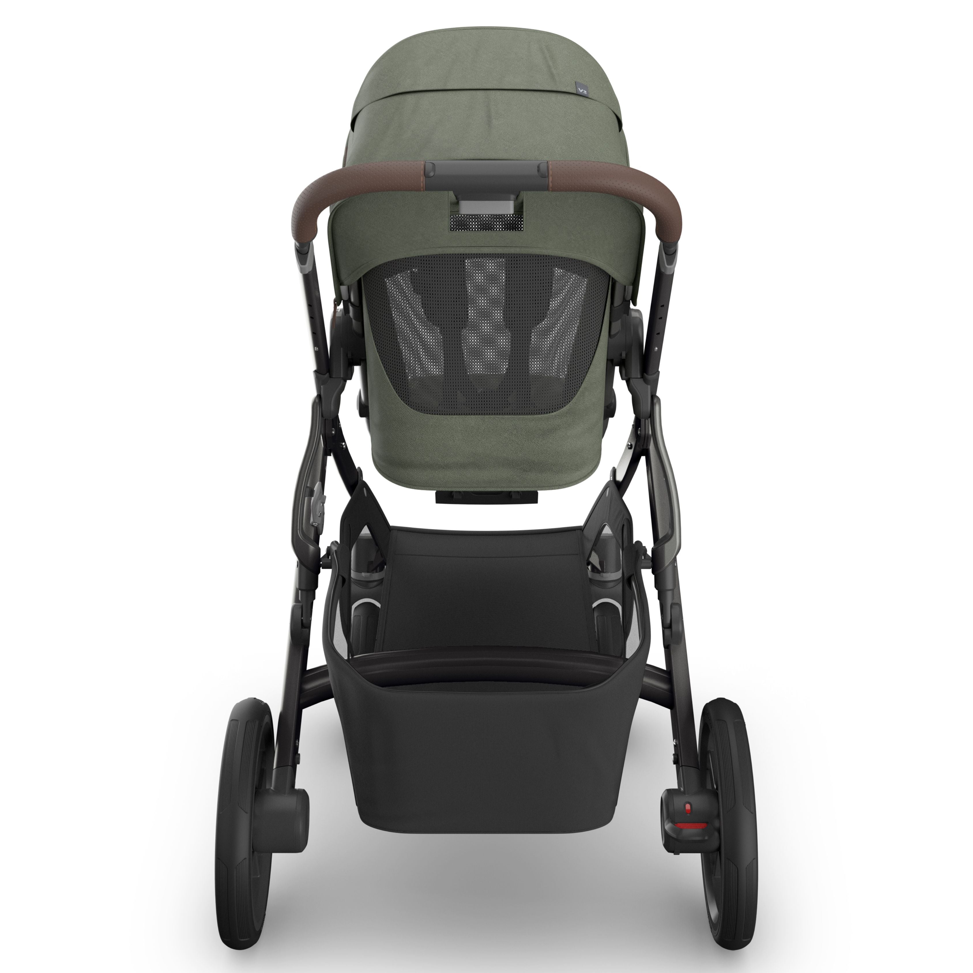 UPPAbaby Vista V3 Pram with Bassinet EVELYN (Meadow Green/Graphite Frame/Chestnut Leather)