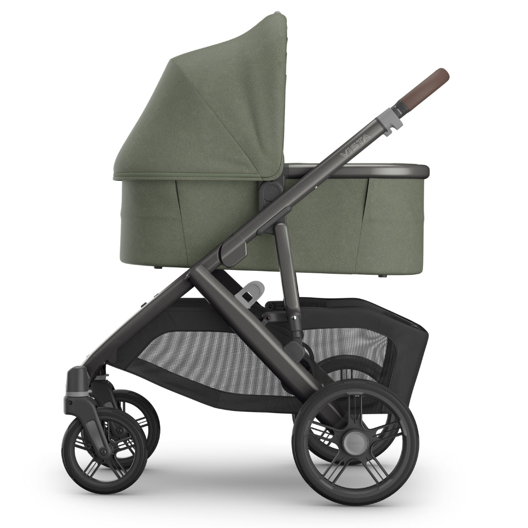 UPPAbaby Vista V3 Pram with Bassinet EVELYN (Meadow Green/Graphite Frame/Chestnut Leather)